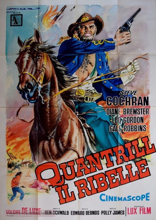 Quantrill&#039;s Raiders - Italian Movie Poster