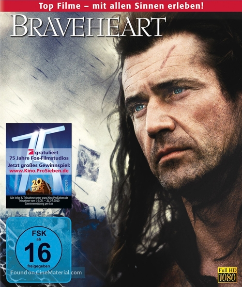 Braveheart - German Blu-Ray movie cover