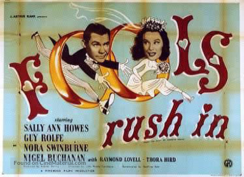 Fools Rush In - British Movie Poster