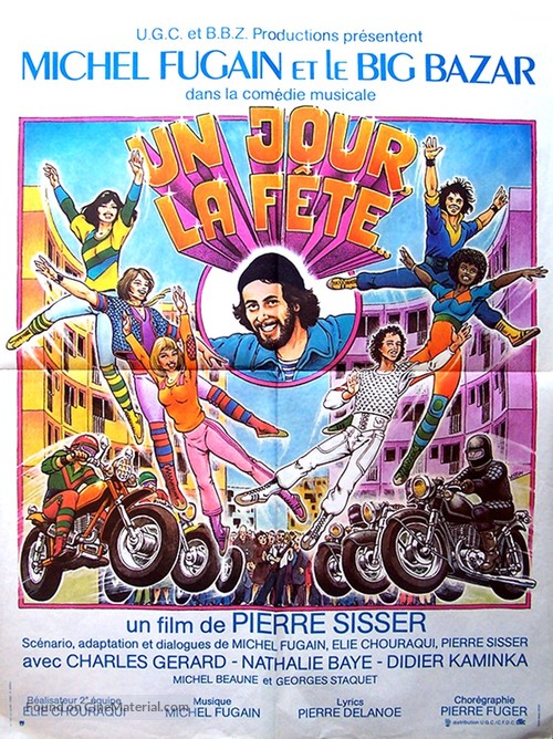 Un jour, la f&ecirc;te - French Movie Poster