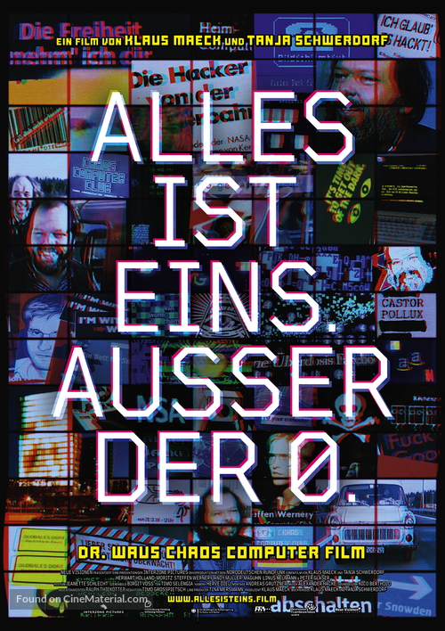 Alles ist eins. Ausser der 0. - German Movie Poster