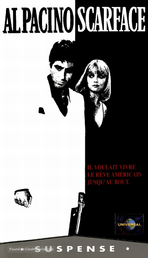 Scarface - French VHS movie cover
