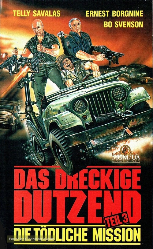 Dirty Dozen: The Deadly Mission - German VHS movie cover