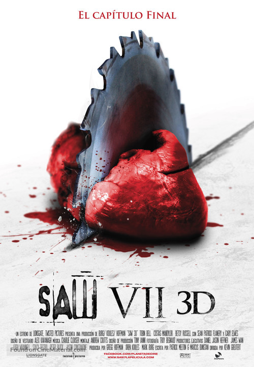 Saw 3D - Spanish Movie Poster