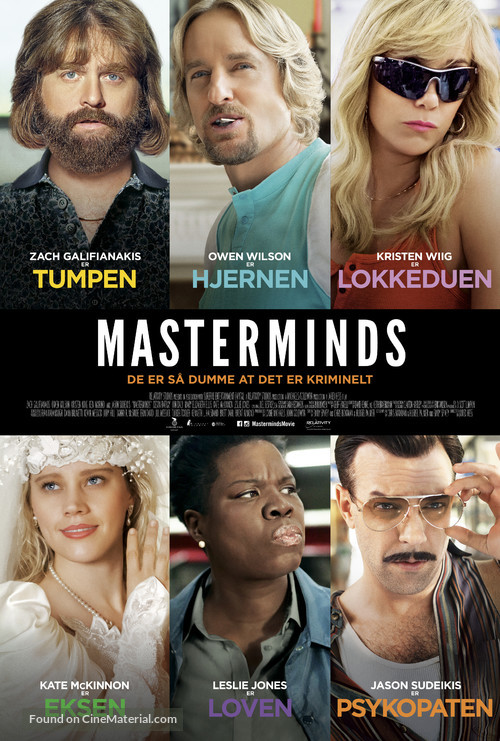 Masterminds - Danish Movie Poster