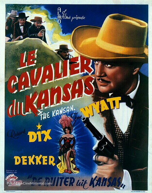 The Kansan - Belgian Movie Poster