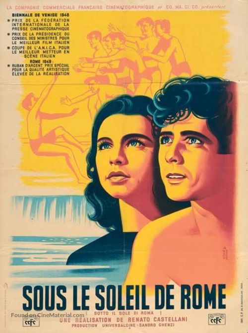 Sotto il sole di Roma - French Movie Poster