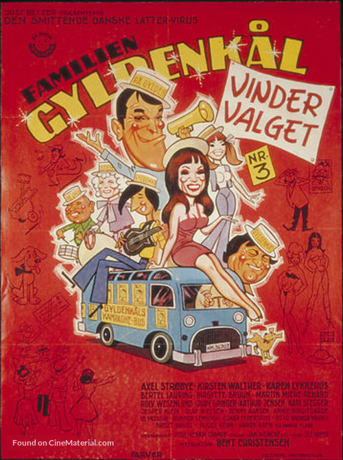 Familien Gyldenk&aring;l vinder valget - Danish Movie Poster