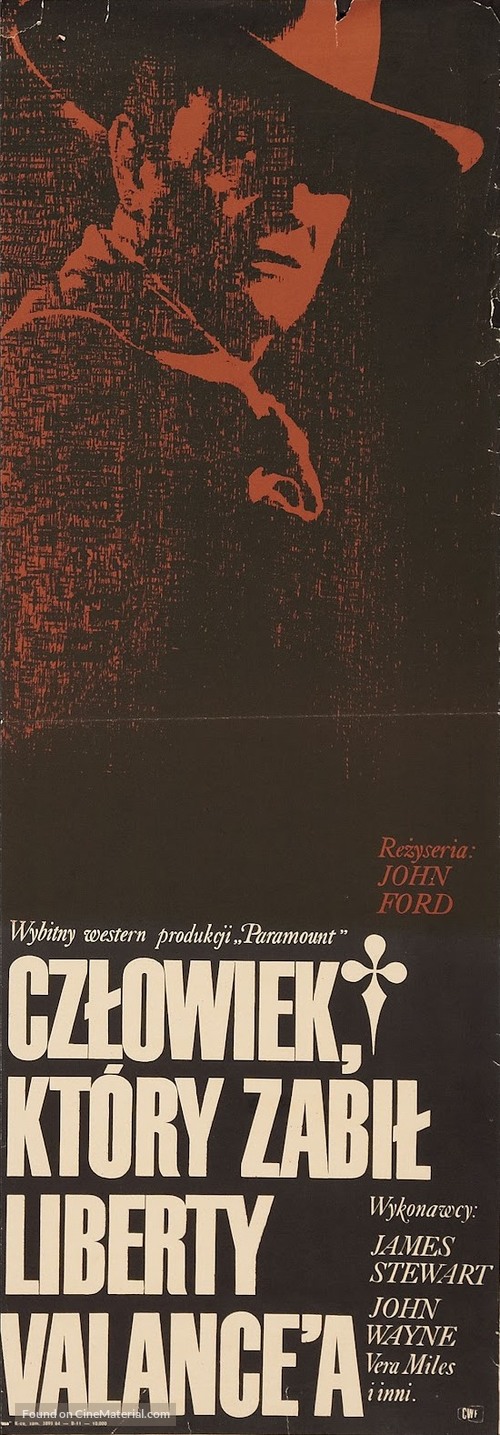 The Man Who Shot Liberty Valance - Polish Movie Poster