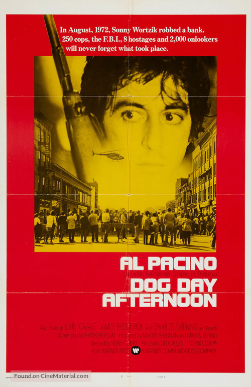 Dog Day Afternoon - Movie Poster