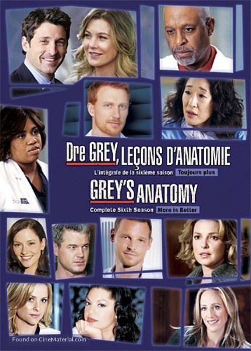 &quot;Grey&#039;s Anatomy&quot; - Canadian DVD movie cover