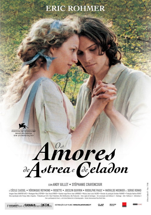 Les amours d&#039;Astr&eacute;e et de C&eacute;ladon - Portuguese Movie Poster