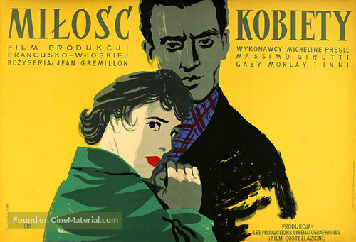 L&#039;amour d&#039;une femme - Polish Movie Poster