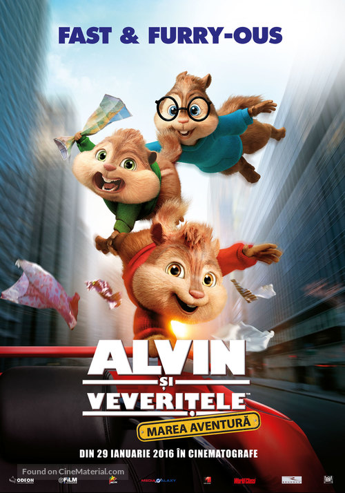 Alvin and the Chipmunks: The Road Chip - Romanian Movie Poster