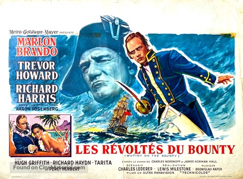 Mutiny on the Bounty - Belgian Movie Poster