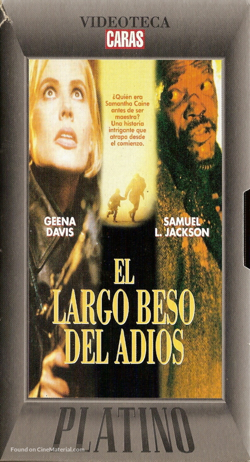 The Long Kiss Goodnight - Argentinian VHS movie cover