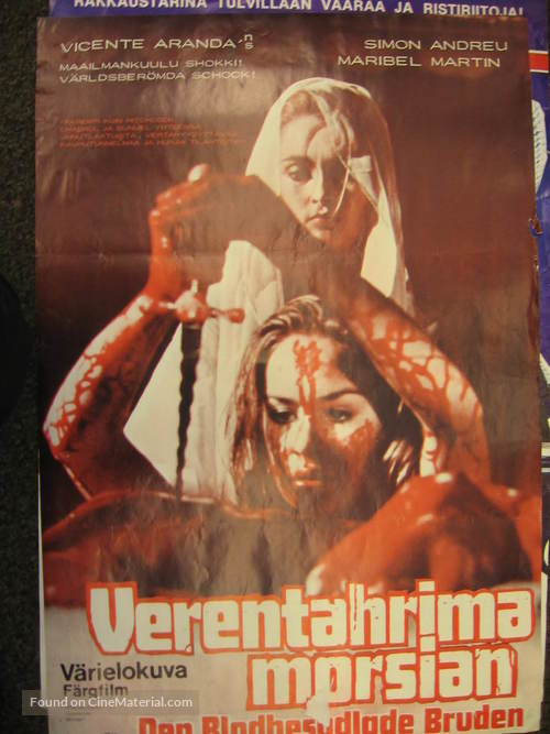 La novia ensangrentada - Finnish Movie Poster