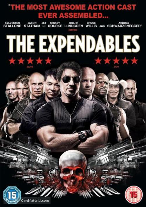 The Expendables - British DVD movie cover