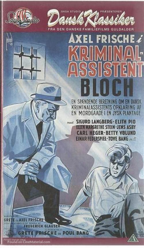 Kriminalassistent Bloch - Danish VHS movie cover