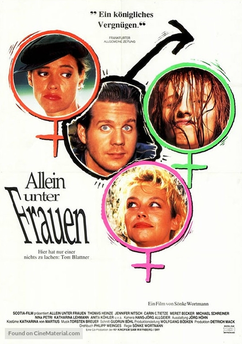 Allein unter Frauen - German Movie Poster