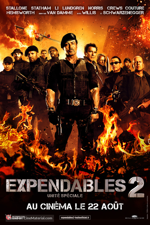 The Expendables 2 - French Movie Poster