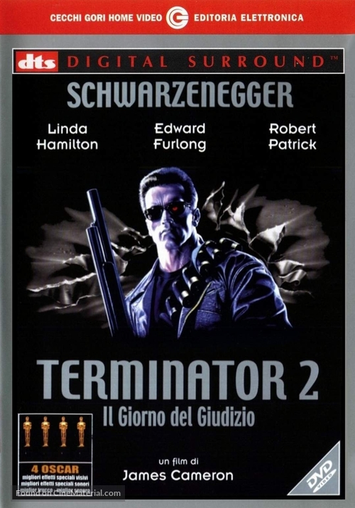 Terminator 2: Judgment Day - Italian DVD movie cover