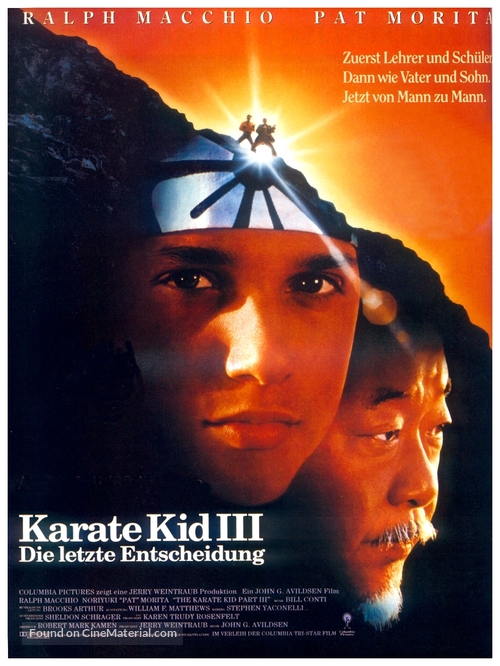The Karate Kid, Part III - German Movie Poster