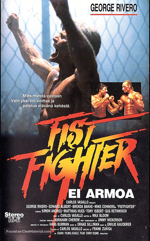 Fist Fighter - Finnish VHS movie cover