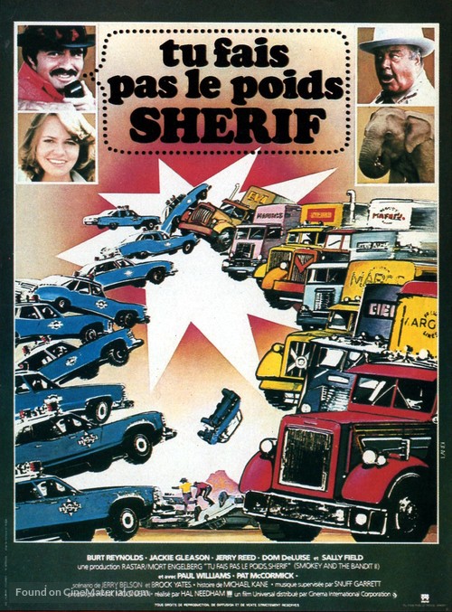 Smokey and the Bandit II - French Movie Poster