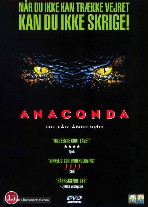 Anaconda - Danish DVD movie cover