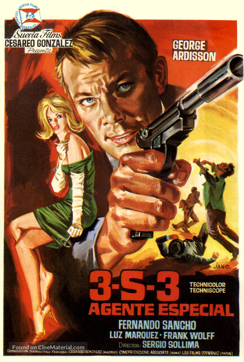 Agente 3S3, massacro al sole - Spanish Movie Poster