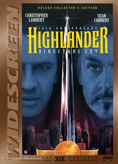 Highlander - DVD movie cover