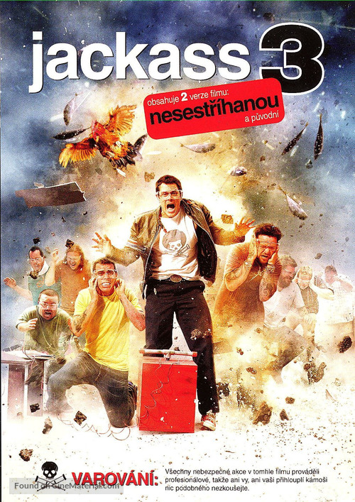 Jackass 3D - Czech DVD movie cover