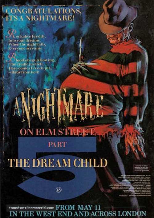A Nightmare on Elm Street: The Dream Child - British Movie Poster