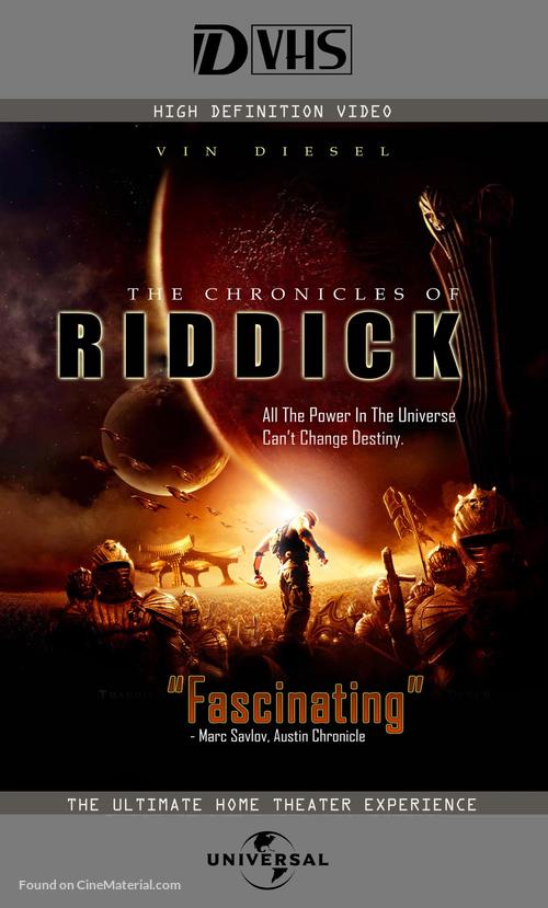 The Chronicles of Riddick - VHS movie cover