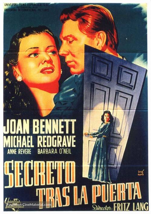 Secret Beyond the Door... - Spanish Movie Poster