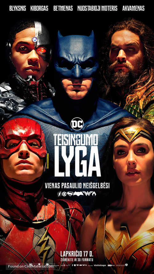 Justice League - Lithuanian Movie Poster