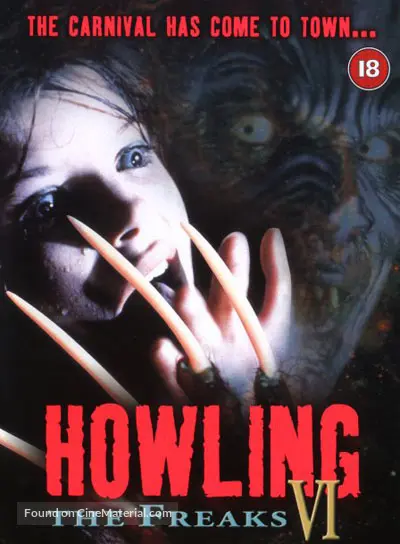 Howling VI: The Freaks - British Movie Cover