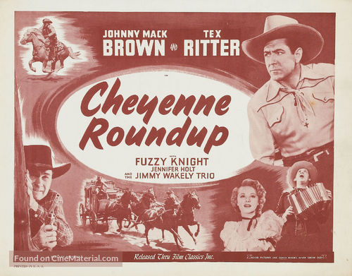 Cheyenne Roundup - Re-release movie poster