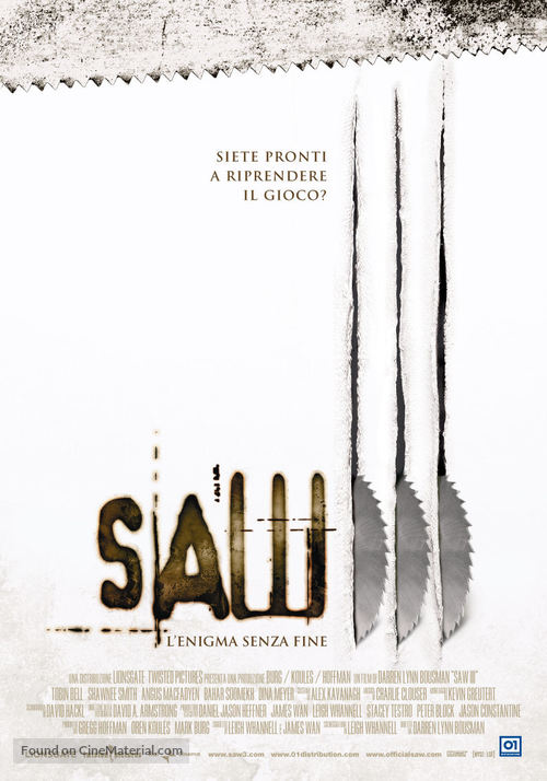 Saw III - Italian Movie Poster