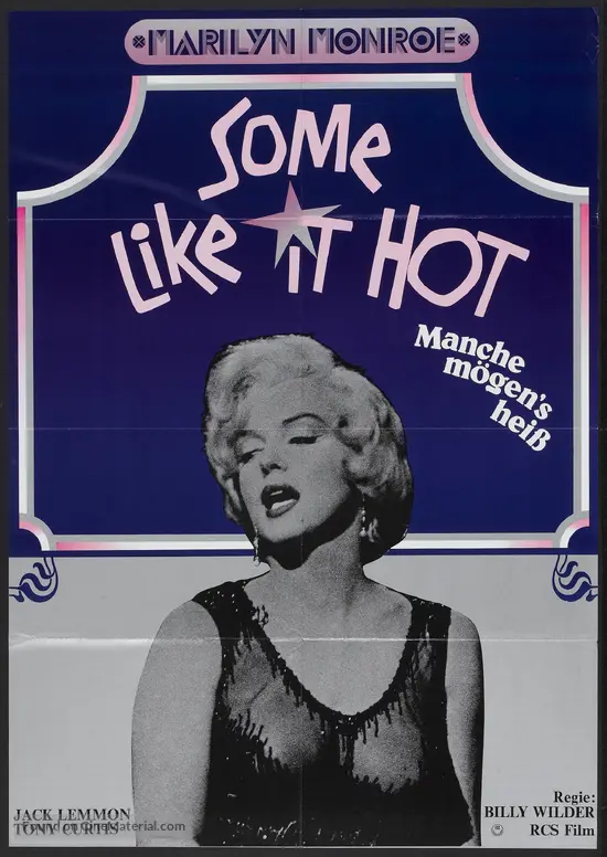 Some Like It Hot - German Movie Poster