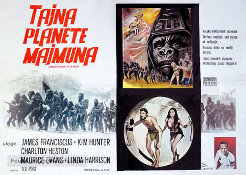 Beneath the Planet of the Apes - Yugoslav Movie Poster