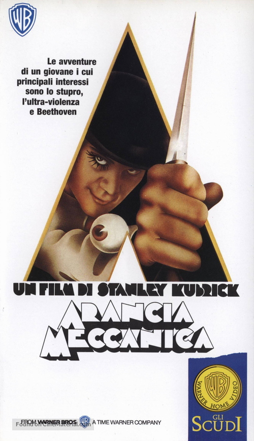 A Clockwork Orange - Italian VHS movie cover