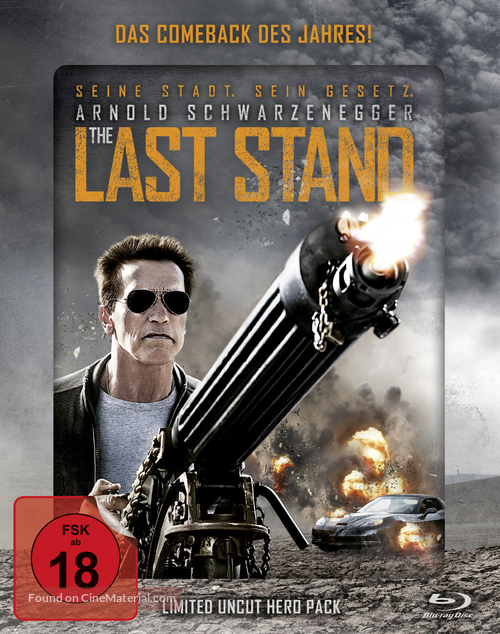 The Last Stand - German Blu-Ray movie cover