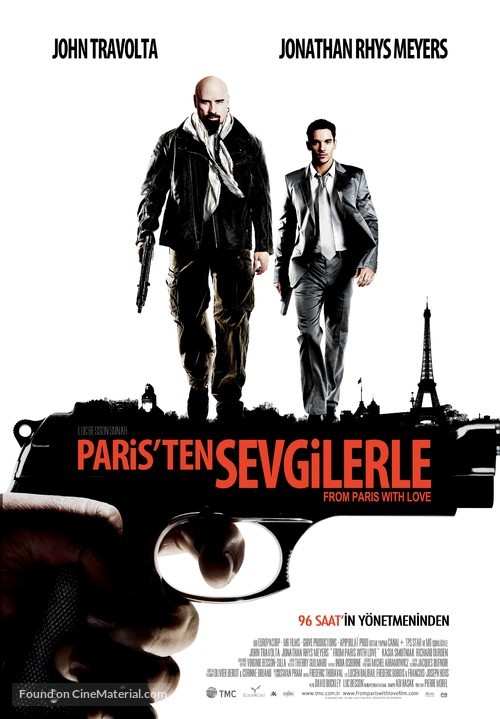 From Paris with Love - Turkish Movie Poster