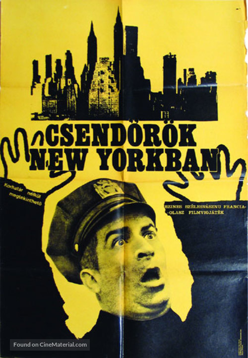 Le gendarme &agrave; New York - Hungarian Movie Poster