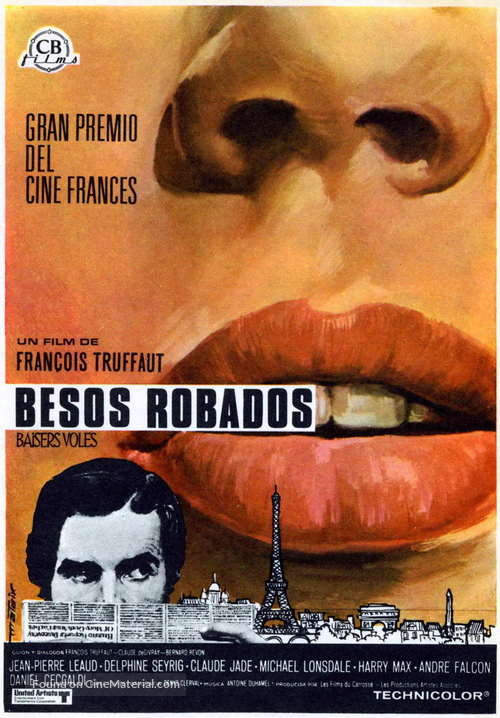Baisers vol&eacute;s - Spanish Movie Poster