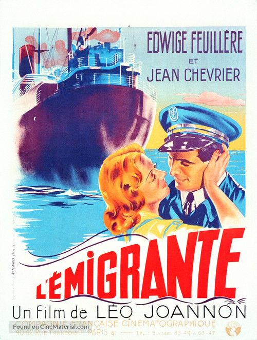 L&#039;&eacute;migrante - French Movie Poster