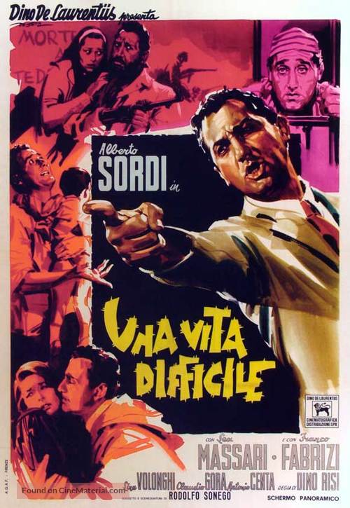 Una vita difficile - Italian Movie Poster