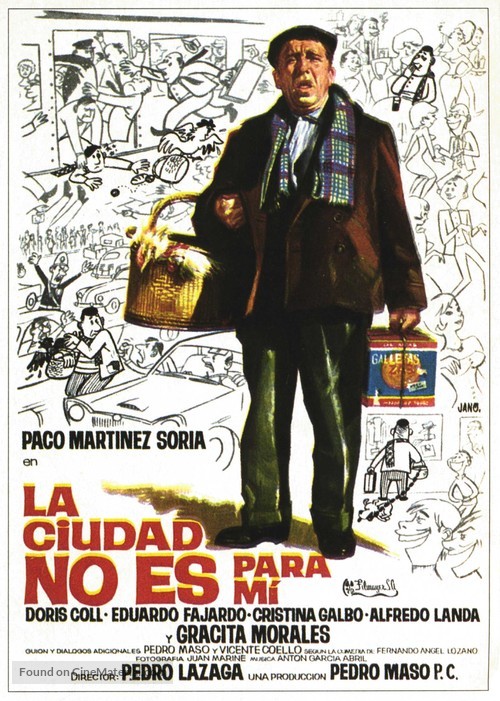 Ciudad no es para m&iacute;, La - Spanish Theatrical movie poster